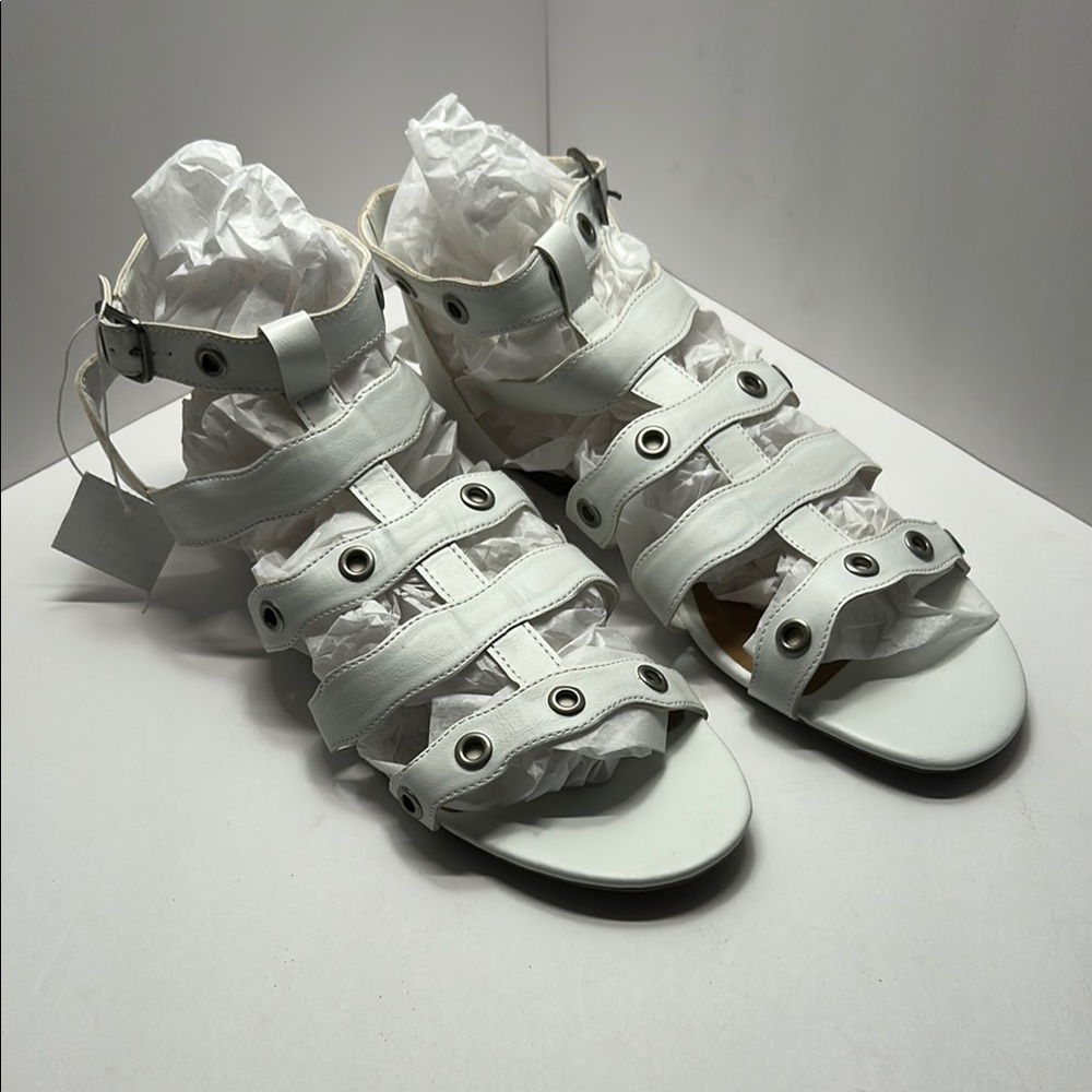 White Gladiator Sandals